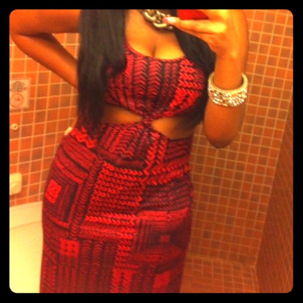 Cut-out Maxi Dress